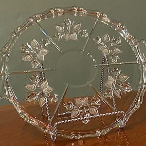Mikasa Clear Glass Serving Tray, Like New
